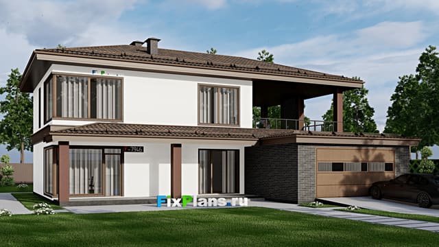 Двухэтажный дом F-7946