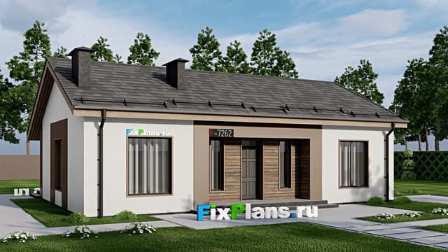 Одноэтажный дом F-7262