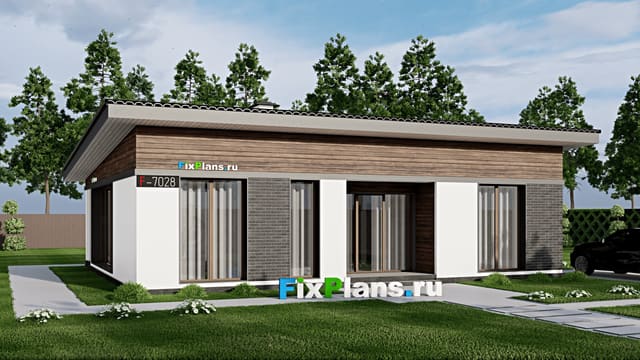Одноэтажный дом F-7028
