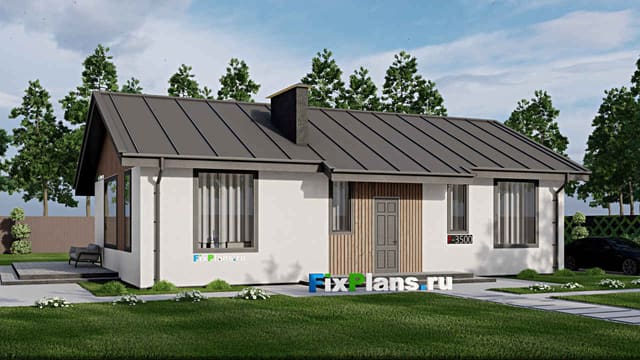 Одноэтажный дом F-3500